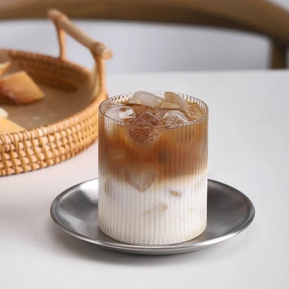 1/6pcs Japanese Glass Cup Milk Coffee Glass Mug Transparent Mug Beer Ins Water Drinking Cup Kitchen Accessory Water Glass Cups