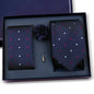 Elegant Ties For Men Classic Paisly Neck Tie Pocket Square Brooch Set With Gift Box Mens Business Wedding Suit Accessories