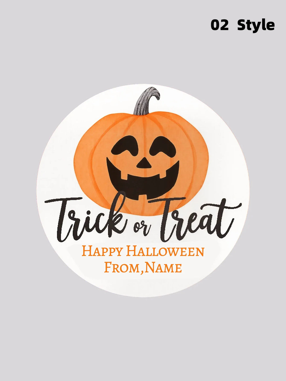1/50/100Pcs Custom Round Stickers with Personalized Text & Images for Halloween Gift Boxes, Treat Bags & Invitation Seals