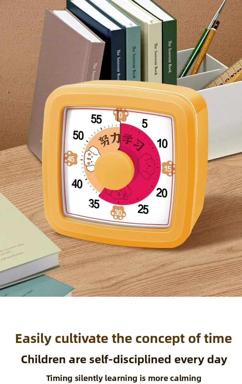 School Visual Timer for Children with Night Light, Digital Stopwatch, Pomodoro Timer for Kitchen and Home Use