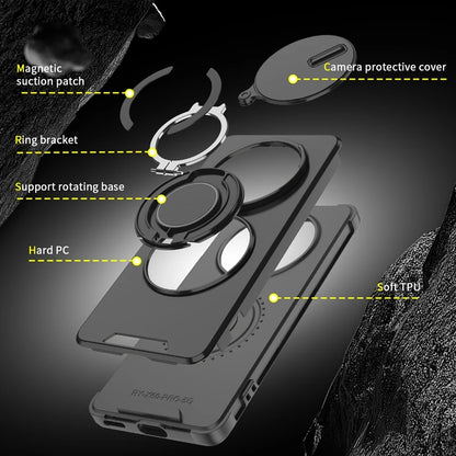 For Honor Magic7 Lite 5G Case Magnetic Holder Ring Shockproof Armor Phone Cover For Honor Magic 7 Lite Camera Protection Fundas