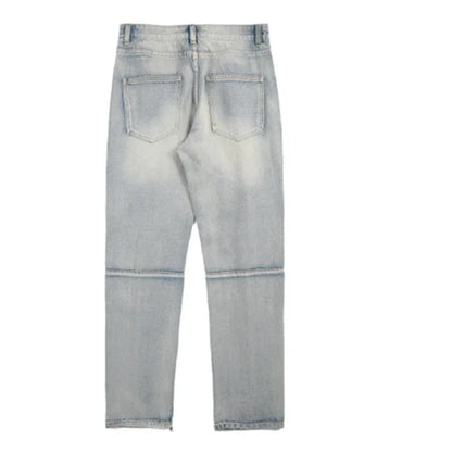 Men Summer Big Ripped Tassel Fashion Jeans Male Breathable Streetwear Baggy Hip Hop Distressed Denim Pants Y2k Goth Trouser