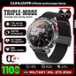 2026 New T-REX3 1100mAh Battery SmartWatch 10ATM Waterproof Compass Altitude HD Bluetooth call Sports Flashlight Smart Watch Men