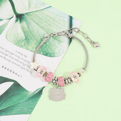 Sanrio Hello Kitty Alloy Pendant Necklace Bracelet Set Adjustable Cute Cartoon Anime Jewelry Gift for Women