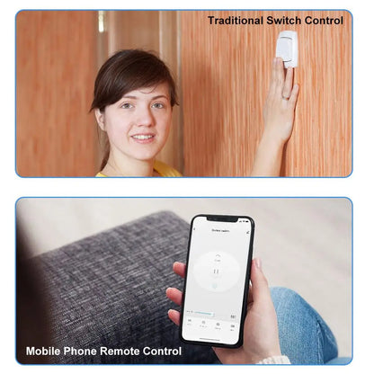 Tuya ZigBee/WiFi Smart Curtain Switch Mini Module For Roller Shutter Blinds Motor QS-S10-C04/ECC02 Switches Support Alexa Google