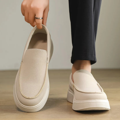 New Designer Business Commute Men's Slip On Loafers Comfortable Shoes Fashion Sneakers Daily Preppy Casual Suede Leather Shoes