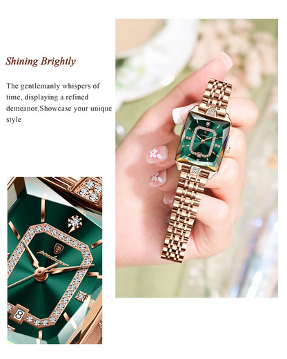 POEDAGAR Luxury Brand Ladies Wristwatch Waterproof Stainless Steel Date Women Watch Casual Fashion Quartz Women’s Watches Reloj
