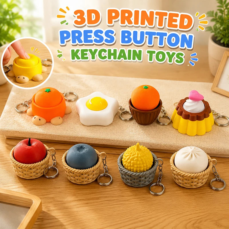 Turtle Keycap Keychain Cartoon Animals Keyboard Clicker Fidgets Click Anti-stress Pendant Charms Keyrings Birthday Gifts 키캡