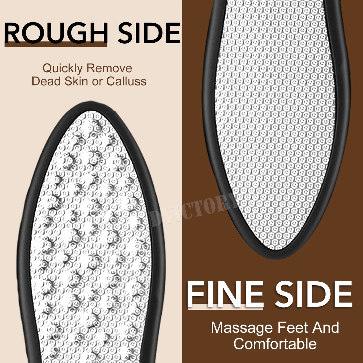 1Pcs Double Sided Pedicure Tool Professional Foot File Callus Remover Rasp Scrubber For Dead Skin Heel Used on Wet and Dry Feet