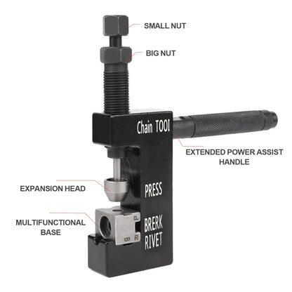 Motorcycle maintenance tool, chain disassembly special tool, suitable for 520 525 530 chain breaker willow nail kit