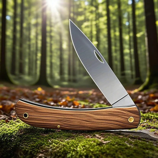 Stainless Steel Folding Knife Fillet Knife fishing boat fishing accessories Rosewood-Handled Folding Pocket Knife