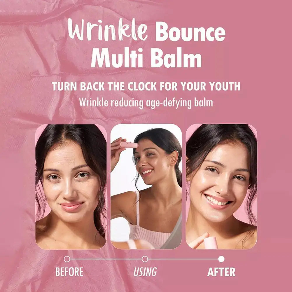 Anti Wrinkle Pink Serum Stick Hydrating Moisturizer Balm 9g Repair Fine Lines Portable Facial Care Skincare Product