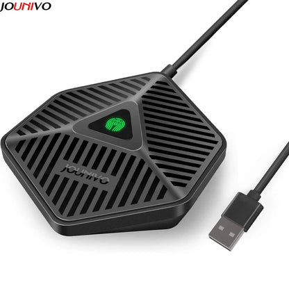 USB Conference Speaker Microphone Omnidirectional Condenser Computer Mic Mute/Volume Function For Laptop Notebook with Speaker