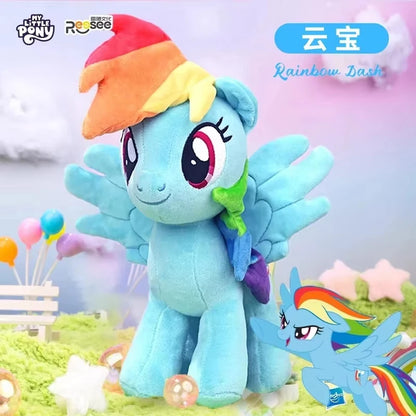 2026HotNew My Little Pony Plush Toys Twilight Sparkle Pinkie Pie Rarity Fluttershy Applejack Rainbow Dash Stuffed Doll Xmas Gift