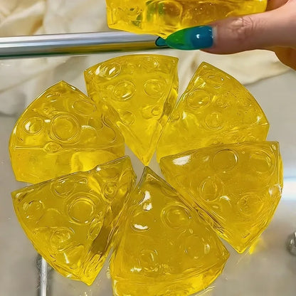 Green Apple  Honey Cheese Square Fidgets Toys  Squishy Toys  Soft Simulated Transparent Slow-rebound Decompression Toy for Adult