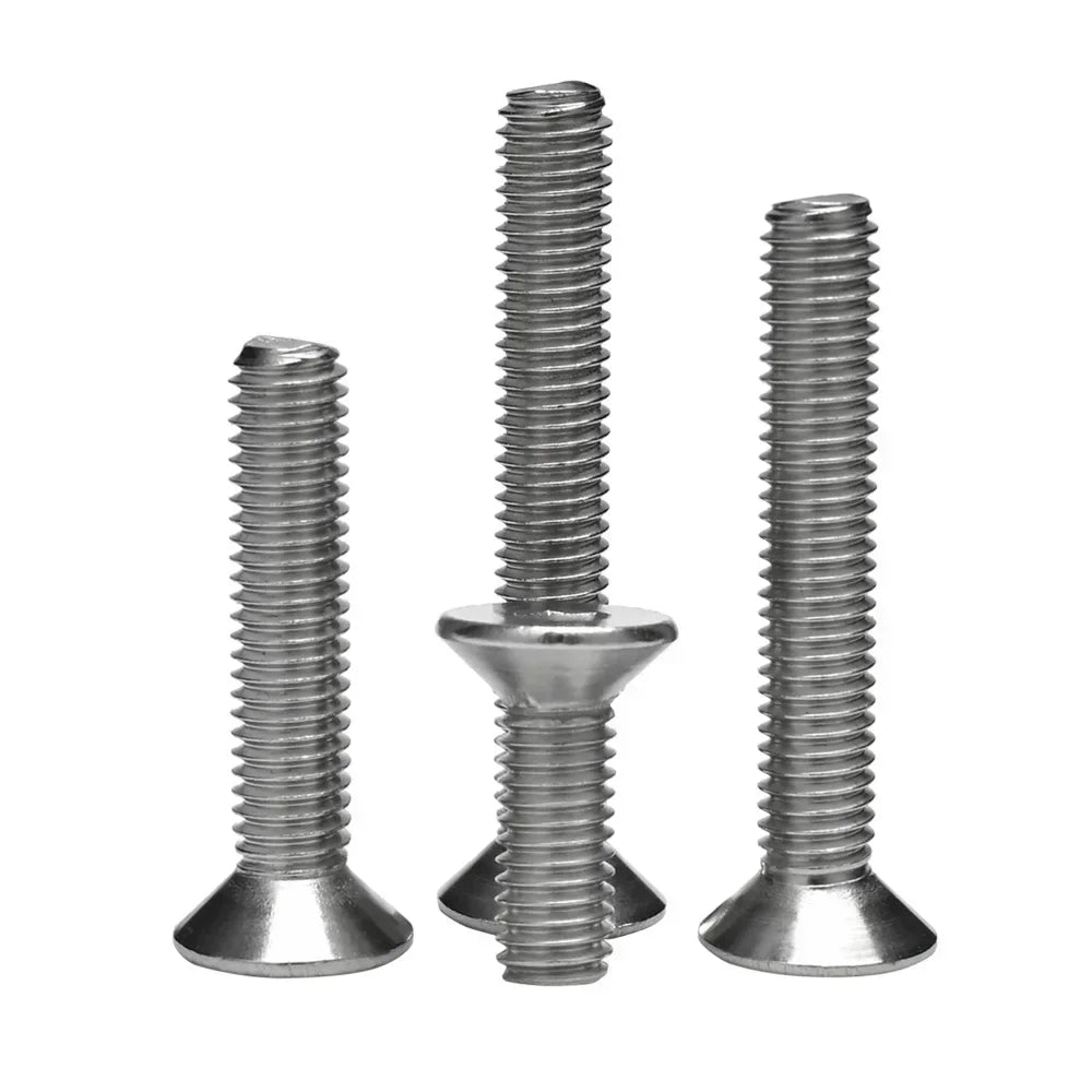 304 Stainless Steel DIN7991 Countersunk Head Hex Socket Screws Bolt Allen Thread Machine Metal Screws M2 M2.5 M3 M4 M5 M6 M8 M10