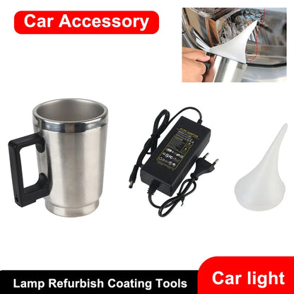 Car Headlight Lens Restoration Kit Polishing Cleaning Tools Motorcycle Lamp Light Repair The Atomizer Cup Headlights Taillights