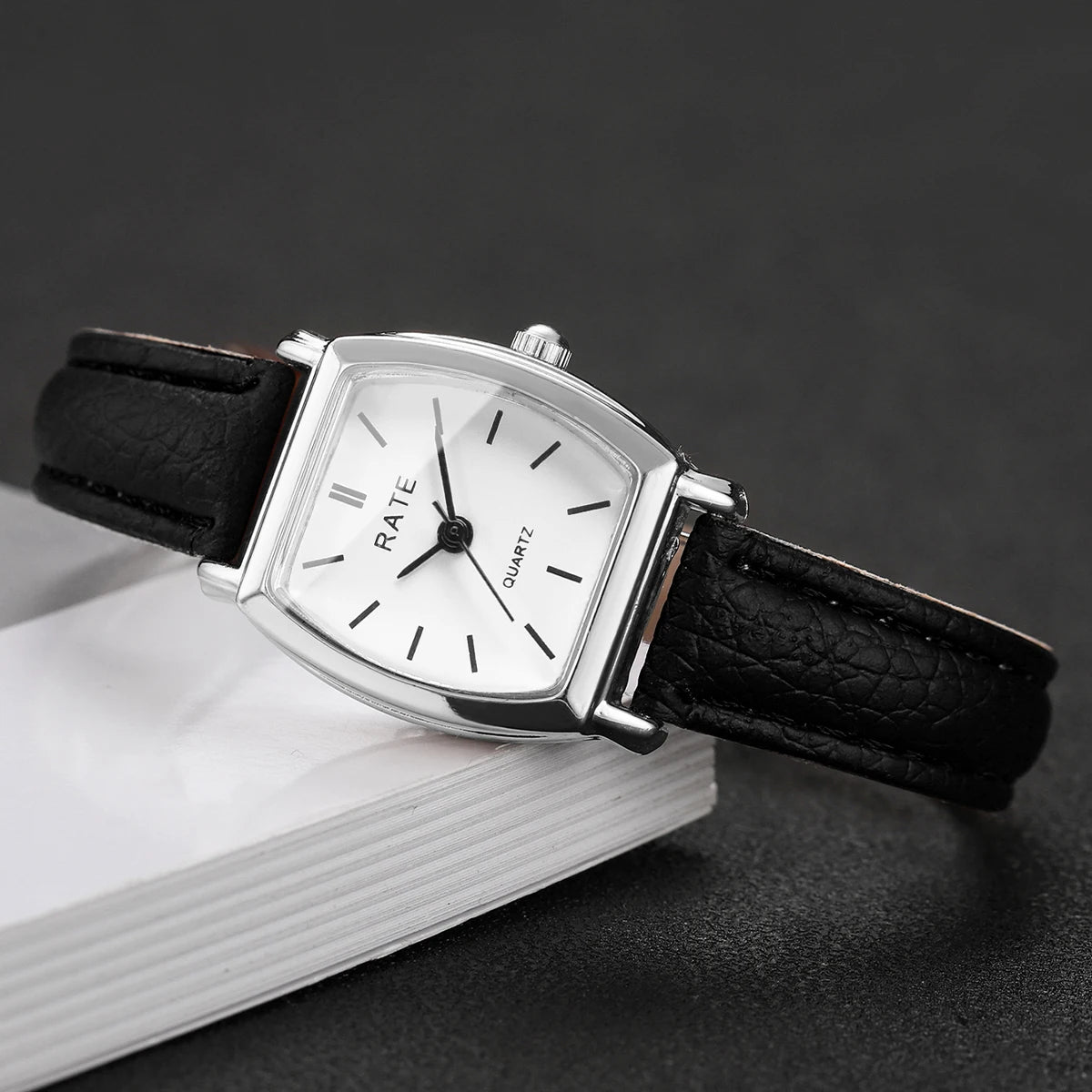 2PCS/Set Fashion Casual Women Watches Leather Strap Quartz Wristwatch Reloj Mujer Girls Clock Gift（Without Box）
