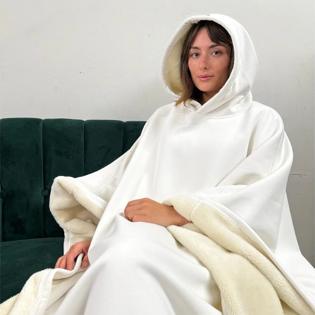 Eden Hoodie Unisex Oversized Hoodie Cloak light weight Super Warm Ultra-Soft Faux Fur Liner Winter Cloth Gift for Christmas