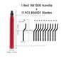 RB1000 Hand Metal Deburring Tool Red with 360 Degree Rotating Blades for 3D Printing Wood Metal Plastic Aluminum Copper Steel