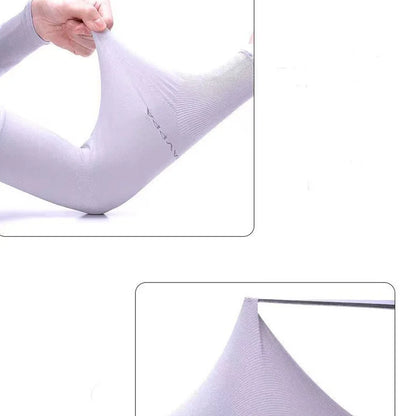 UV  Ice Silk Hand Protector Cover Long Gloves Sunscreen Half Finger Sleeves For Sunbathing Hiking Summer