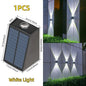 LED Solar Lights Outdoor Solar Powered Wall Lamp Waterproof Outdoor Garden Decorations Sunlight for Street Balcony Villa Lamp
