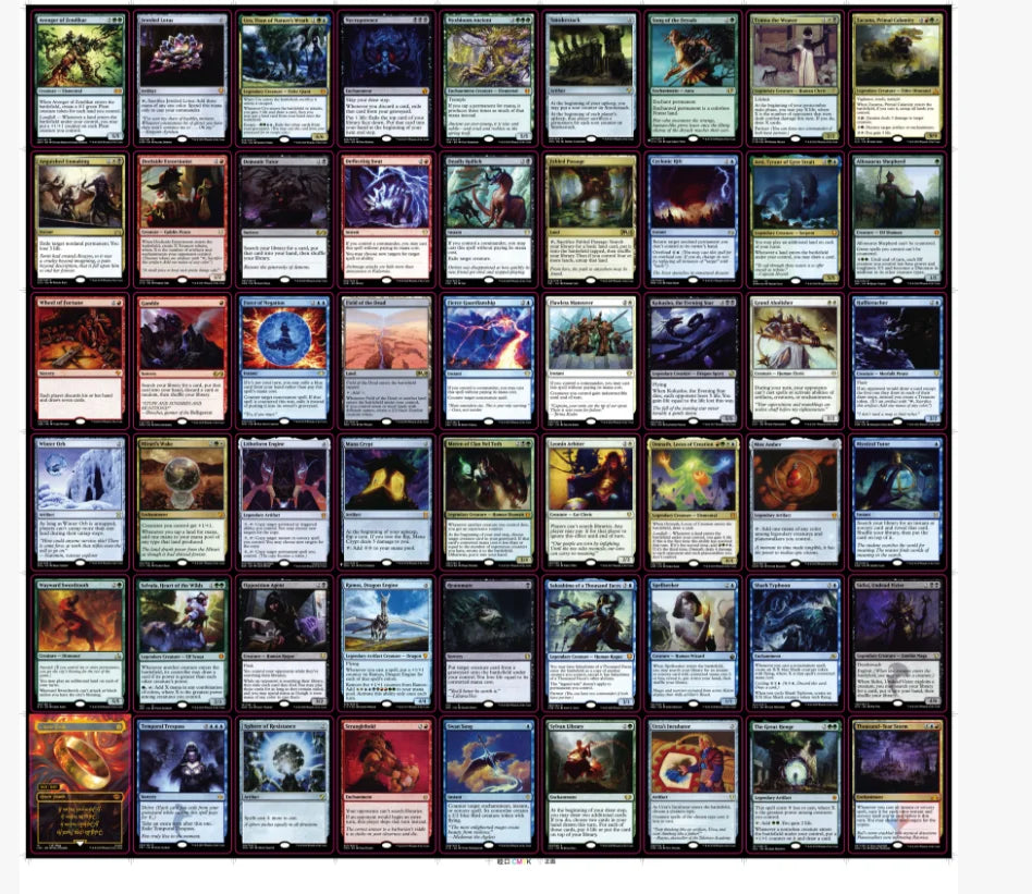 216 Pcs Black Core Cards P9 Dual Land Fetch Land Shock Lands  Proxy Cards