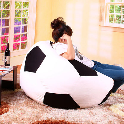 Alevmoom Beanbag Cover Football Sitzac Shell  Lounger Bean Bag Without the filling