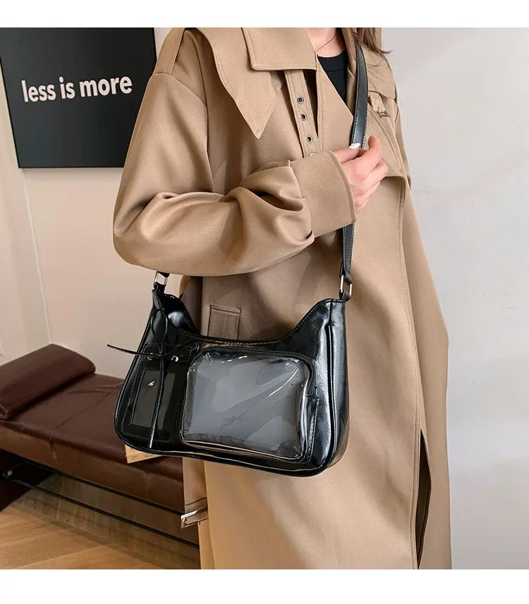 Koreańska Przezroczysta Torba Ita Bag JK Harajuku Duża Pojemność Torba Na Ramię Dla Kobiet Dziewcząt Torebka Y2k Kawaii Bolso Mujer