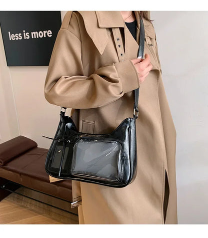 Koreańska Przezroczysta Torba Ita Bag JK Harajuku Duża Pojemność Torba Na Ramię Dla Kobiet Dziewcząt Torebka Y2k Kawaii Bolso Mujer