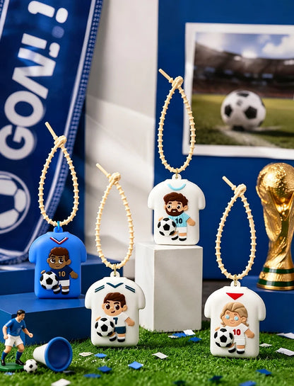Football Jersey Squeeze Toy Keychain, Sports Star Stress Relief Pendant, Student Schoolbag Decoration, Fan's Small Gift