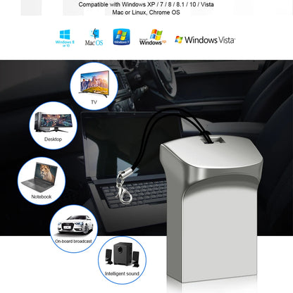 Mini USB 3.0 Pendrive 1TB 512GB 128GB Silvery External Storage Metal Memory Flash Drive USB Storage Key Pen Drive For Computer