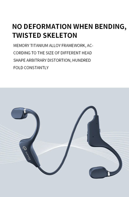 Słuchawki Sanag A5X True Bone Conduction Wireless Sport z otwartą konstrukcją, Bluetooth, dźwiękiem 3D stereo, wybór z wyprzedaży błyskawicznej