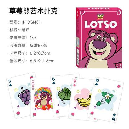 Disney Mickey Frozen Stitch Poker Lots-o'-Huggin' Bear Playing Cards Playing Cards Poker Indoor Family Entertainment Board Games