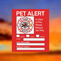 Pet Alert Stickers Static Cling Window Decals Emergency Pets Rescue Sign (4 Pack)  Save My Pets in Case of Emergency Stickers