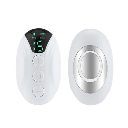 Microcurrent Sleep Aid Device CES Palm 15 Level Pluse Stimulation Massager Sleep Instrument for Insomnia Stress Anxiety Relief