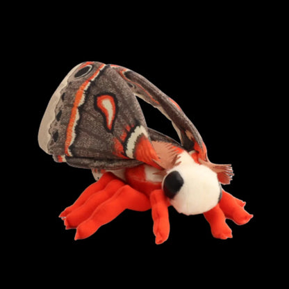Hyalophora Cecropia Plush Toy Lifelike The Cecropia Moth Stuffed Animals Insect Enthusiasts Kids Christmas Gifts Home Decor