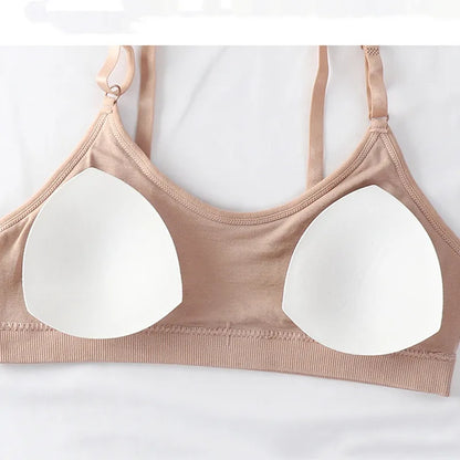 Women Push-Up Bra And Panties Set Wire Free Seamless Bra Sexy Lingerie High Waist Thongs Sports Brassiere Female Underwear Set