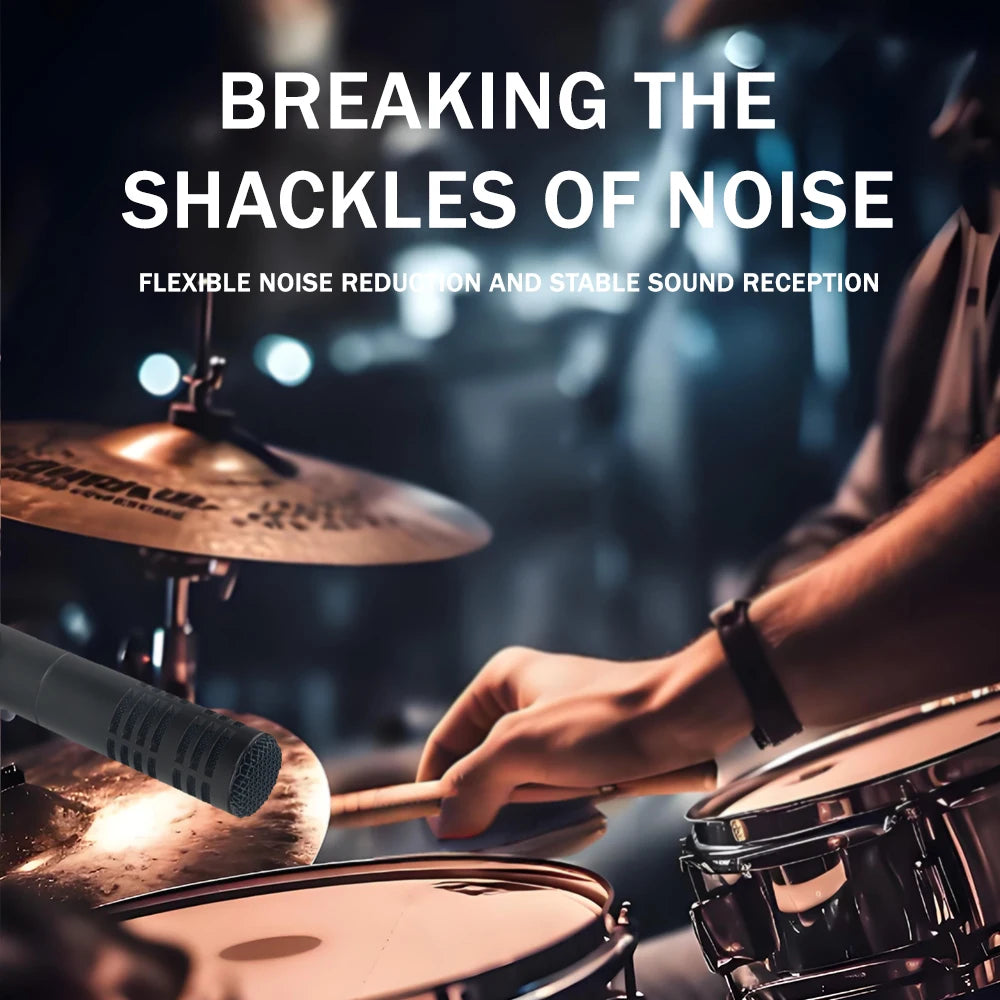 High-quality metal condenser microphone, durable and drop-resistant, suitable for live streaming, karaoke, and recording, univer