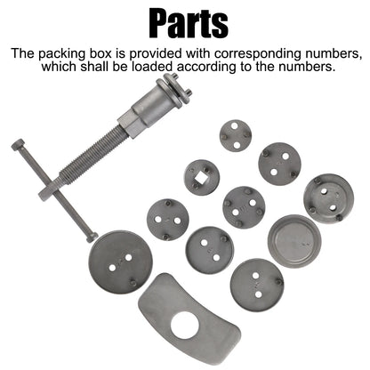 1/12/13PCS Car Disc Brake Pump Caliper Removal 10 Piston Adapter Compressor Set Rewind Back Brake Repair Tools Auto Accessories