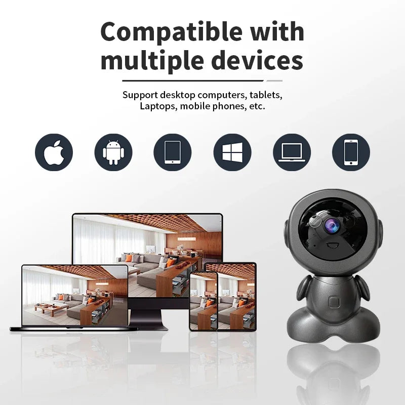 8MP Wifi Security Camera Indoor HD Baby Monitor Smart Home Two Way Audio Tracking Night Night Vision Robot PTZ IP Cameras