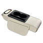 4 in 1 Car Center Console Armrest Cushion Height Increasing PU Leather Tissue Box Cup Holder Storage Pad Universal Fit