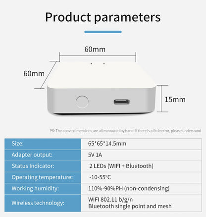 Tuya Multi Mode ZigBee Bluetooth Gateway Hub Wireless Smart Home App Remote Controller Bridge Voice Control Alexa Google Home