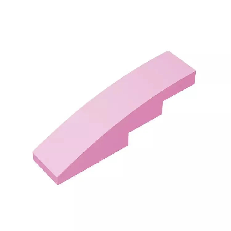 100pcs MOC Brick Part 61678 11153 Slope Curved 4 x 1 Compatible Building Block Particle DIY Assmble Kid Brain Toy Birthday Gift