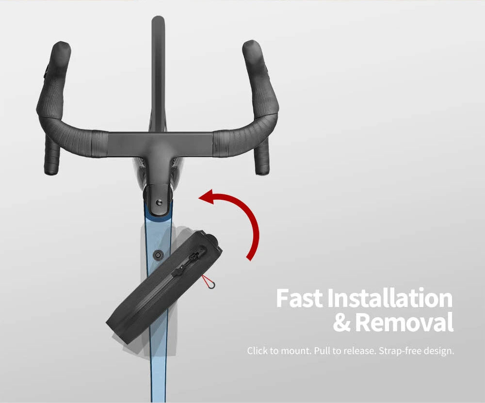 Rhinowalk Bicycle Front Top Tube Bag With Quick Release System & Internal Support Panel Waterproof Bike Cycling Frame Pack