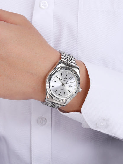 Casual Men's Watches Date High-End Fashion Business Quartz High Quality Watch Male Stainless Steel Exquisite Wristwatches