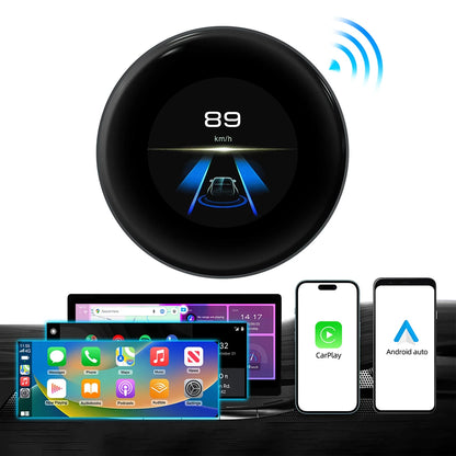 Ai Box 4+64GB 2026 Wireless Android Auto For Apple CarPlay WiFi Plug And Play Adapter Smart AI Box with Youtube Netflix TikTok