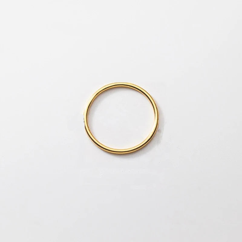 La Monada 45-59mm Plain Thin Women Ring 925 Sterling Silver Minimalist Rings For Women 925 Silver Finger Jewerly Rings Woman