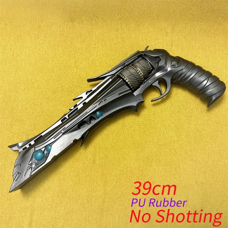 OW Gun Cosplay Angela Ziegler Mercy Angel Shock Gun Prop Weapons Model Safety PU Rubber Model Halloween No Shooting