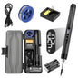 Wireless USB Soldering Iron Kit Replaceable C200S Tip 5-Gear 260-420℃ Auto Sleep Mode 1000mAh Type-C Rechargeable Welding Tool